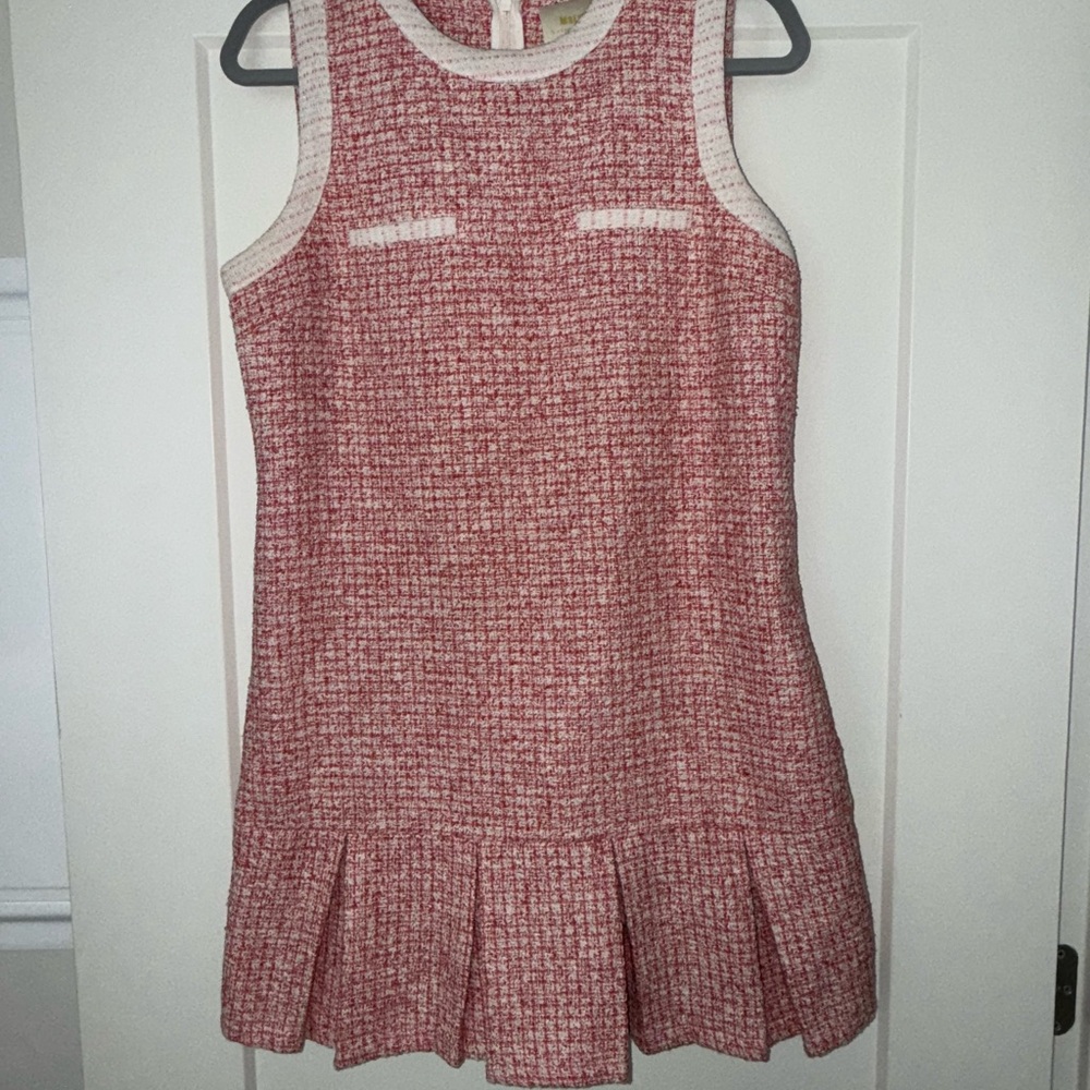 Maeve Pink Ribbed Sleeveless Sheath Dress